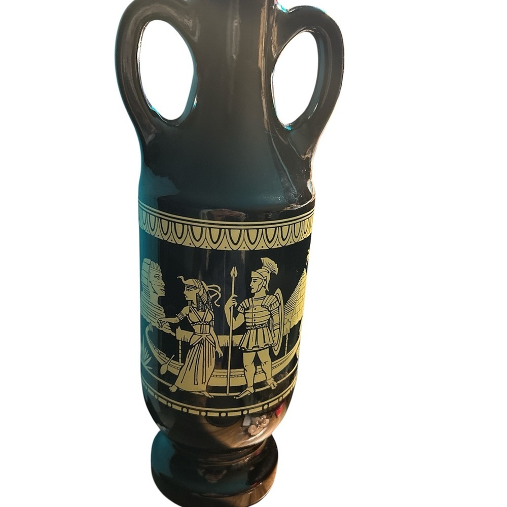 Vintage 1962 Bottle/Vase/Decantur with Handles, Jim Beam, Cleopatra Design